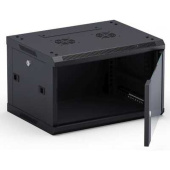 Шкаф телекоммуникационный настенный Neomax 6U NCB-WM6U-6045GK3-100-BK  600x450х450