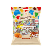 Конфеты Александровские коровки ассорти 250 г купить в интернет-магазине товаров для офиса и дома ТопГрад с доставкой