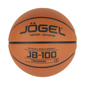Мяч баскетбольный Jоgel JB-100 №3 коричневый купить в интернет-магазине товаров для офиса и дома ТопГрад с доставкой