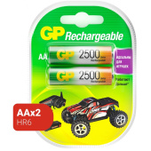 Аккумулятор AA 2450 мАч GP 2500 series 250AAHC 2 штуки в упаковке NiMh