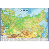 Настенная карта России физическая (полезные ископаемые) 1:5 500 000