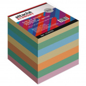 Блок для записей Attache Economy 75x75x75 мм разноцветный проклеенный (плотность 65 г/кв.м)