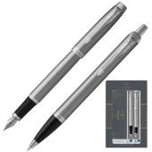 Набор ручек Parker IM Duo Stainless Steel CT (артикул производителя 2183058)