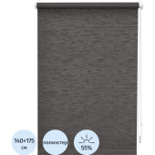 Рулонная штора Бенита полиэстер серая (140х175 см)