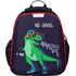 Ранец №1 School Basic Dino Style анатомический синий с двумя отделениями