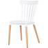 Стул обеденный Dobrin Theo белый (пластик, массив дерева)