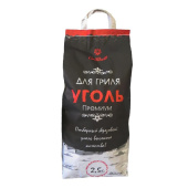 Уголь древесный Grillkoff Премиум для гриля 2.5 кг купить в интернет-магазине товаров для офиса и дома ТопГрад с доставкой