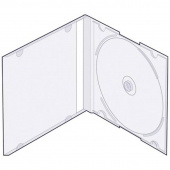 Бокс для CD/DVD дисков VS CD-box Slim прозрачный (5 штук в упаковке)
