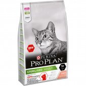 Корм для стерилизованных кошек сухой Purina Pro Plan С лососем 10 кг (для поддержания органов чувств)