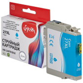 Картридж струйный Sakura C13T27124022 (27XL Cyan) для Epson голубой совместимый повышенной емкости