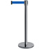 Стойка ограждения Alt с вытяжной лентой (серый, лента синяя 5 м)
