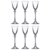 Набор рюмок Crystal Bohemia Asio стеклянные 60 мл (6 штук в упаковке) Набор рюмок Crystal Bohemia Asio стеклянные 60 мл (6 штук в упаковке)