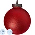 Ёлочный шар новогодний BigDecor пластик красный (диаметр 15 см)