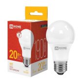 Лампа светодиодная In Home LED-A60-VC груша 20Вт 3000K 1900Лм 220В 4690612020297