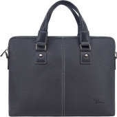 Портфель Pellecon чёрный из искусственной кожи (812-21917-1) купить в интернет-магазине товаров для офиса и дома ТопГрад с доставкой