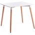 Стол обеденный TetChair John (белый/натуральный, 800х800х750 мм) купить в интернет-магазине товаров для офиса и дома ТопГрад с доставкой