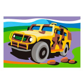 Картина по номерам Боевая машина для малышей