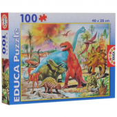 Пазл Educa Динозавры 100 деталей