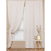 Комплект штор Amore Mio Однотонная замша 6ML 3872-002 (2 портьеры 150x270 см) шампань Комплект штор Amore Mio Однотонная замша 6ML 3872-002 (2 портьеры 150x270 см) шампань