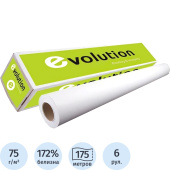 Бумага широкоформатная Evolution PPC Premium EXTRA Paper 420 мм x 175 м  75 г/кв.м (2104132)
