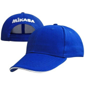 Бейсболка спортивная Mikasa MT481-029 100% хлопок синяя купить в интернет-магазине товаров для офиса и дома ТопГрад с доставкой