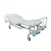 Кровать медицинская КМ-04 с 3 регулируемыми секциями белая (металл)