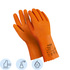 Перчатки КЩС латексные Manipula Фишер L-T-17/CG-948 с хлопковым  напылением оранжевые (размер 11, XXL)