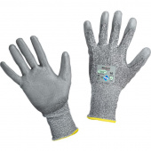 Перчатки рабочие с защитой от порезов Manipula Specialist Стилкат ПУ 5 полиэтилен/полиамид/лайкра (размер 10, XL, HPP-107/MG-466)