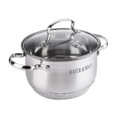 Кастрюля Mayer&Boch (30947) 2.9 л нержавеющая сталь с крышкой
