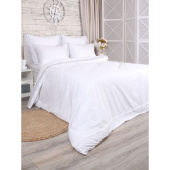 Постельное бельё Mona Liza Glamour White (2-спальное, сатин)