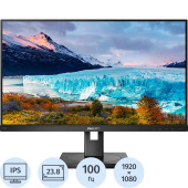 Монитор 23.8'' Philips S Line чёрный (242S1AE/00)