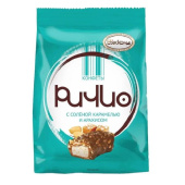 Конфеты шоколадные Акконд Ричио с соленой карамелью и арахисом 250 г купить в интернет-магазине товаров для офиса и дома ТопГрад с доставкой