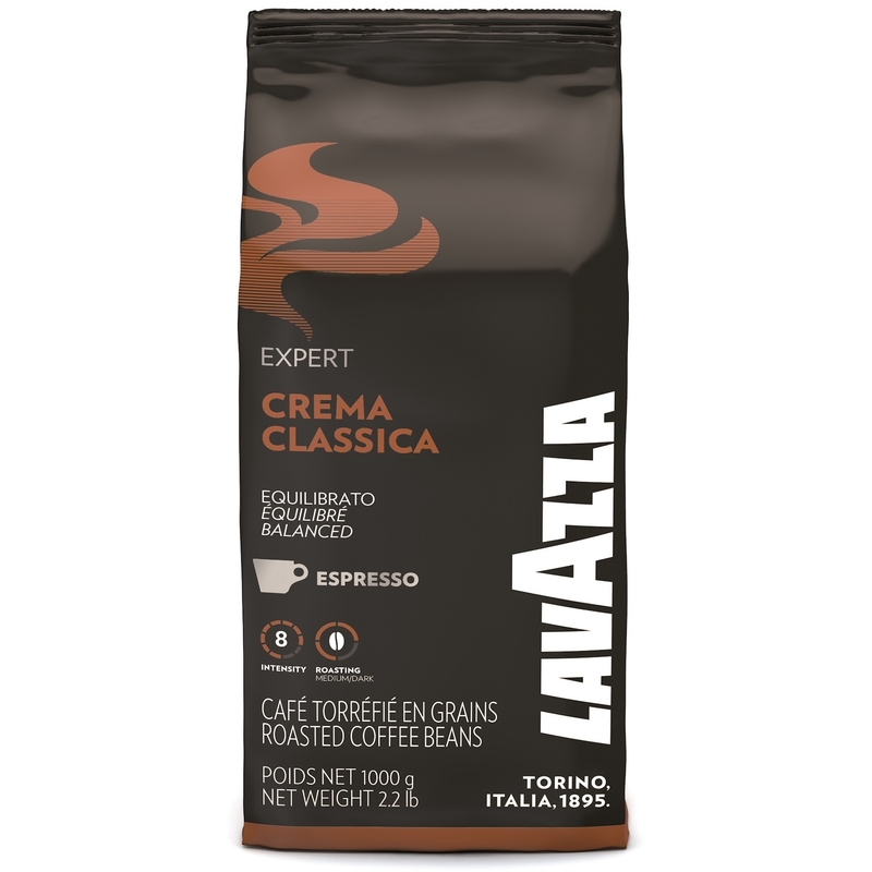 Кофе в зернах Lavazza Crema Classica Expert арабика 100% 1 кг (пакет)