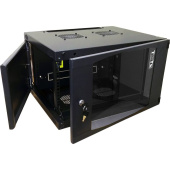 Шкаф телекоммуникационный настенный TWT Next 6U TWT-CBWNG-6U-6x6-BK (329x550x600 мм)