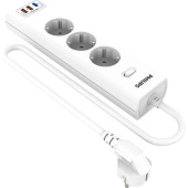 Сетевой фильтр Philips CHP4336WB/51 на 3 розетки 3 метра + 2 USB
