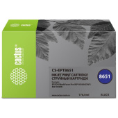 Картридж струйный Cactus CS-EPT8651 T8651 C13T865140 для Epson черный совместимый