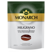 Кофе растворимый Monarch Miligrano 200 г (пакет) купить в интернет-магазине товаров для офиса и дома ТопГрад с доставкой