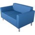 Диван двухместный Евро синий (искусственная кожа) купить в интернет-магазине товаров для офиса и дома ТопГрад с доставкой