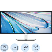 Монитор 34" Dell U3425WE чёрный/серебристый
