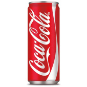 Напиток газированный Coca-Cola 0.33 л (железная банка) купить в интернет-магазине товаров для офиса и дома ТопГрад с доставкой