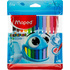Фломастеры Maped Color'peps ocean 12 цветов смывающиеся с вентилируемыми колпачками (845720)