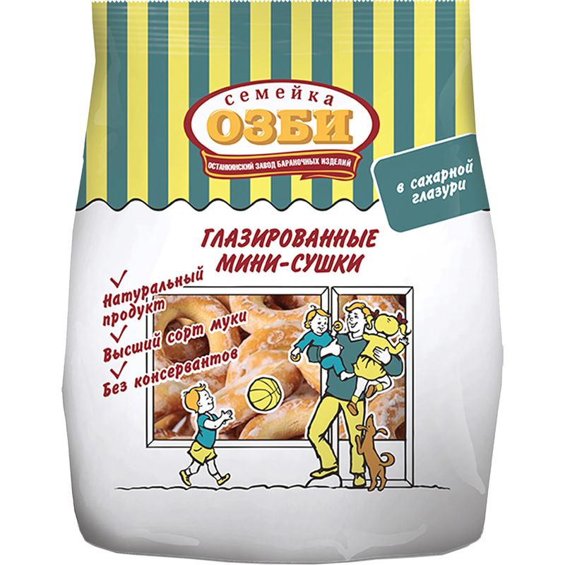Мини-сушки Семейка ОЗБИ глазированные 150 г