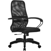 Кресло для руководителя Easy Chair SU-C-8 черное (сетка/ткань, пластик)