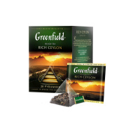 Чай черный Greenfield Rich Ceylon 20 пирамидок