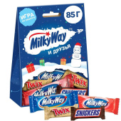 Конфеты шоколадные Milky Way и Друзья Санта 85 г