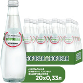 Вода минеральная BOROVAYA негазированная 0,33 л купить в интернет-магазине товаров для офиса и дома ТопГрад с доставкой