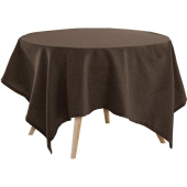 Скатерть на стол прямоугольная Волшебная Ночь Рогожка 165х200 см полиэстер коричневая