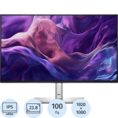 Монитор 23.8" Dell P2425HE чёрный/серебристый