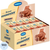 Печенье сахарное Коломенский шоколадное с какао (30 штук по 30 г) купить в интернет-магазине товаров для офиса и дома ТопГрад с доставкой