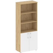 Шкаф для документов Shift SK.ST-1.1 (тиквуд светлый/белый бриллиант, 800х420х1977 мм)